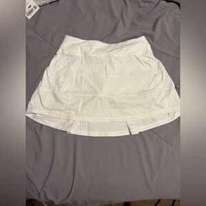 lululemon athletica White Performance Tennis Skort with Inner Shorts